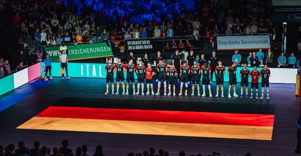 volleyball internation held on LED sports court